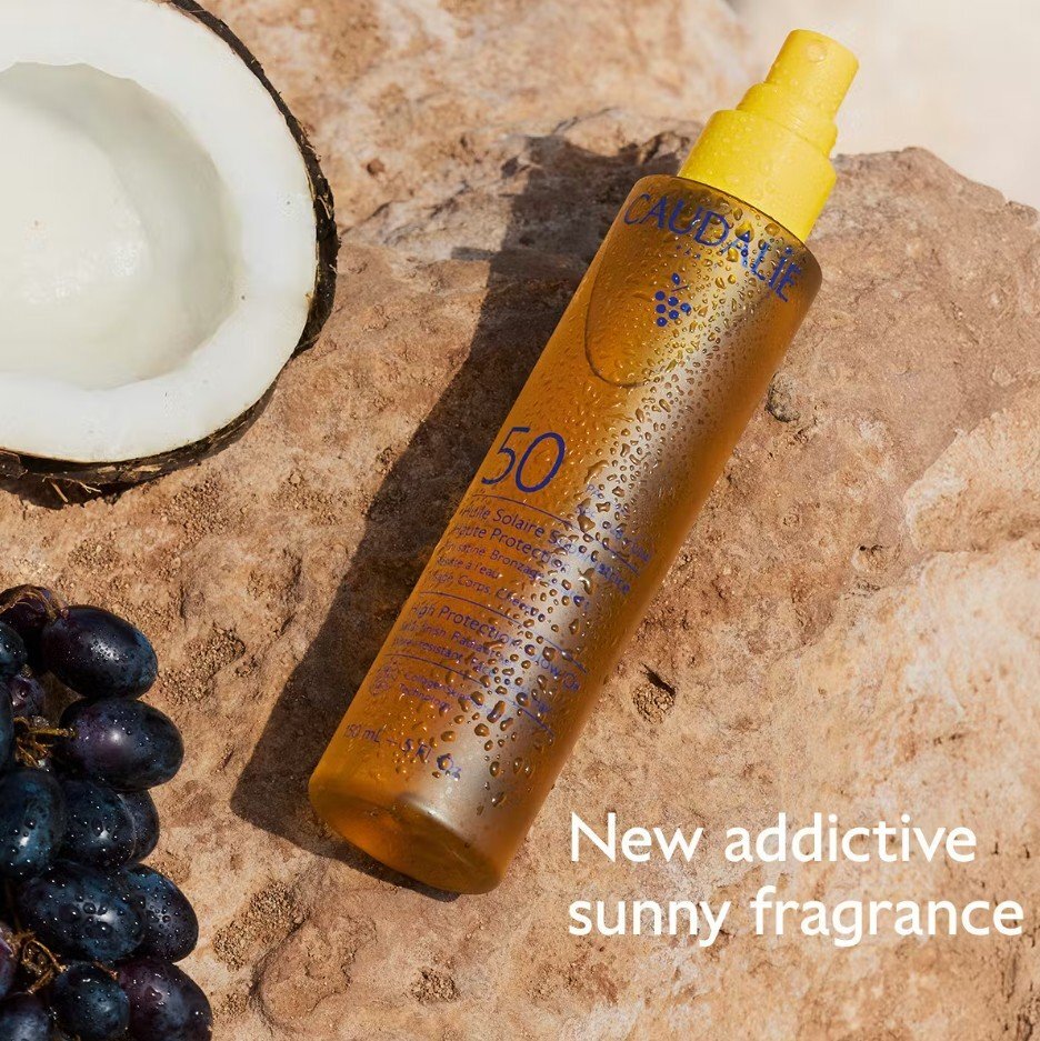 Caudalie Vinosun Озаряващо олио с висока защита SPF50