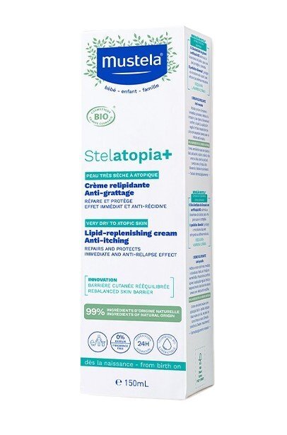 Mustela Stelatopia+ Липидовъзстановяващ крем за много суха до атопична кожа