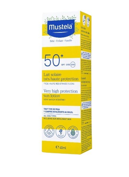 Mustela Suncare Слънцезащитен лосион за лице SPF50+