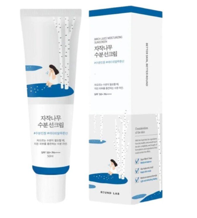 Round Lab Birch Juice Sunscreen Spf50+ Pa+ Слънцезащитен крем за лице