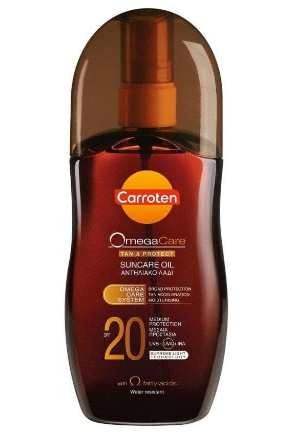 Carroten Omega Care Tan & Protect Suncare Oil Слънцезащитно олио за придобиване на тен