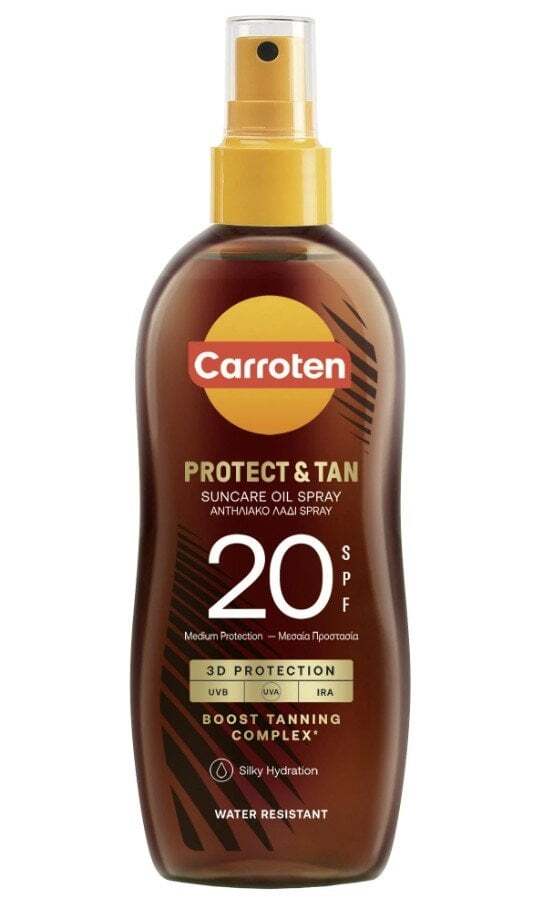 Carroten Protect & Tan Слънцезащитно олио за бърз тен SPF20