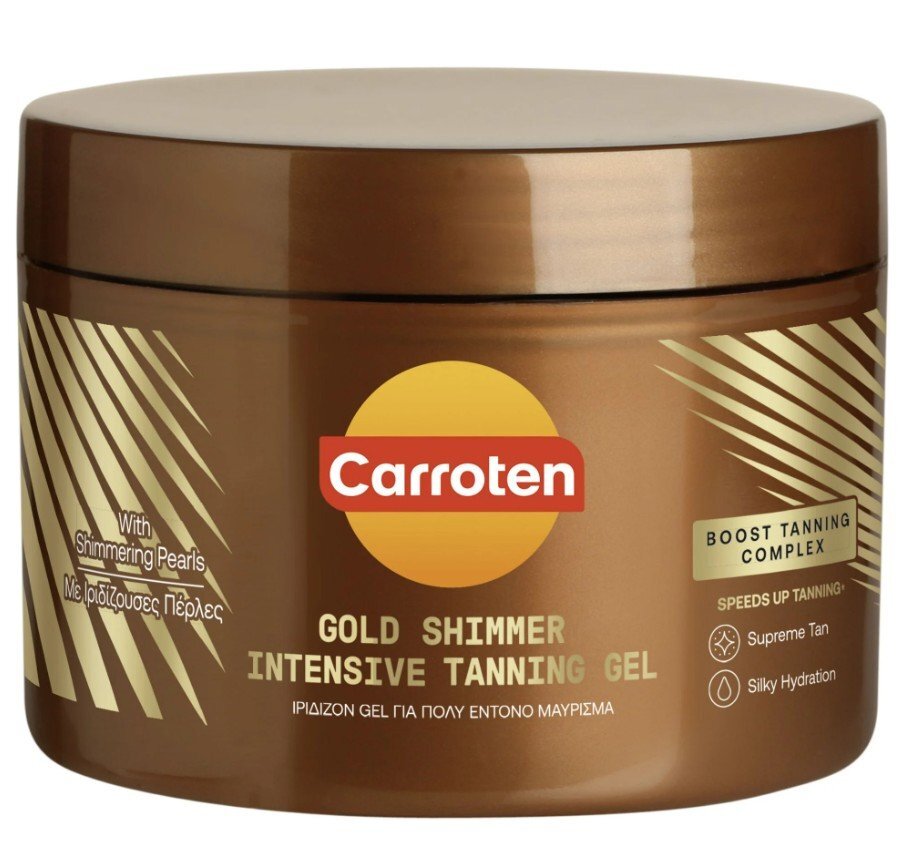 Carroten Gold Shimmer Tanning Gel Гел за интензивен тен с шимър ефект