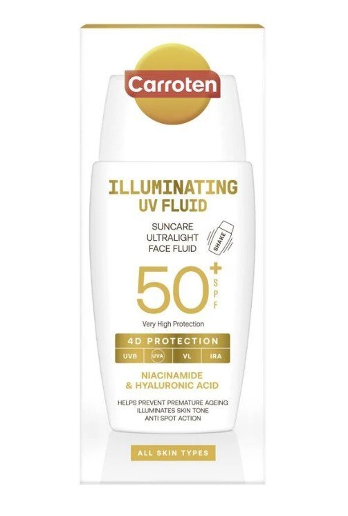 Carroten Illuminating UV Fluid Слънцезащитен флуид за лице SPF50+