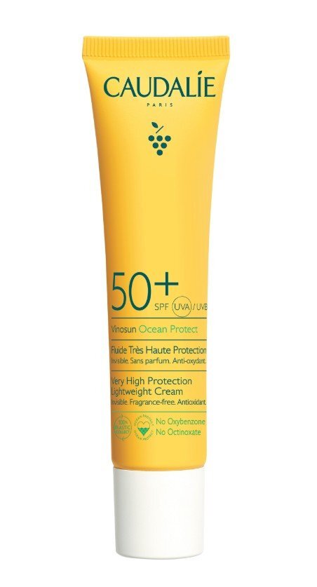 Caudalie Vinosun Protect Слънцезащитен флуид за лице SPF50+