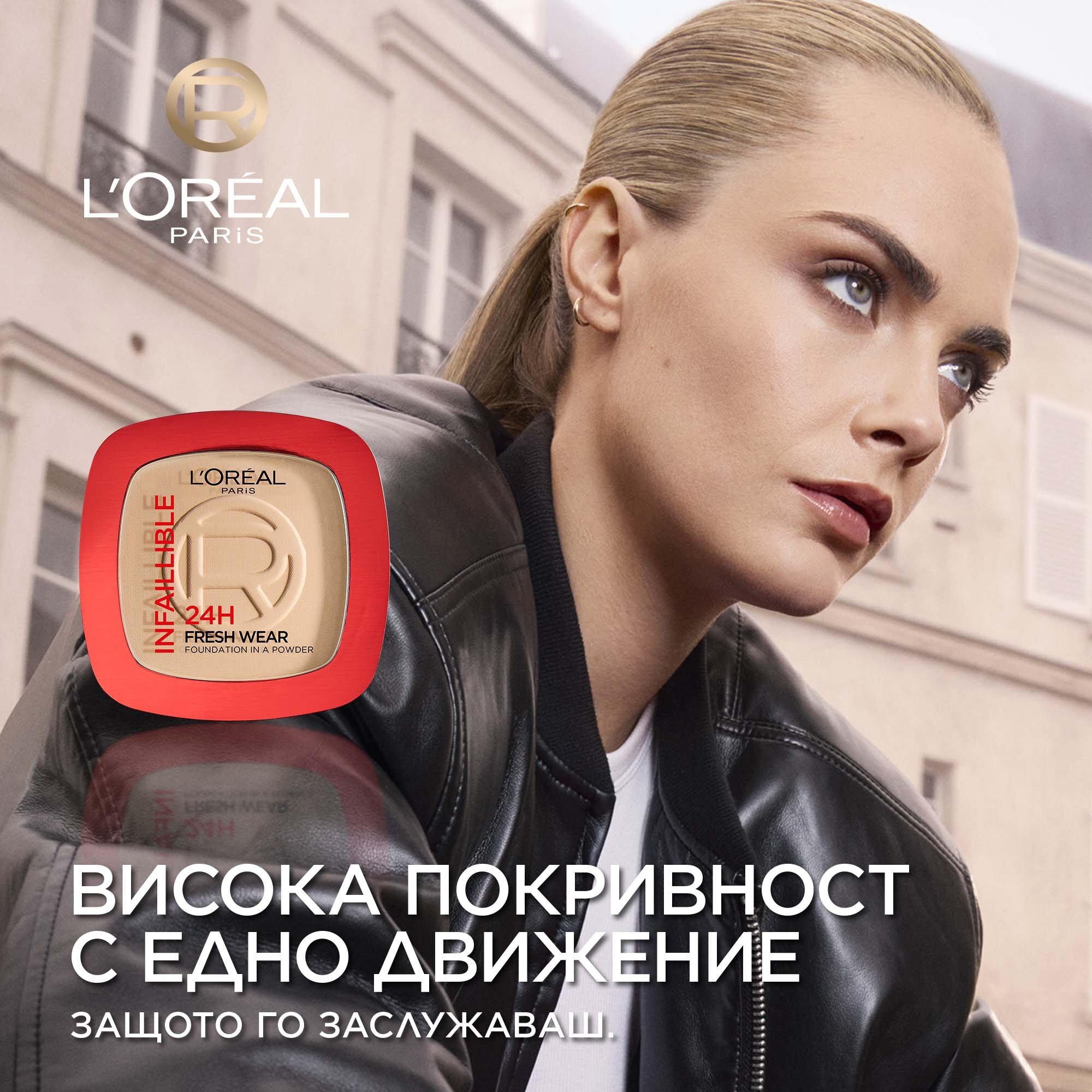 L’Oréal Infallible Дълготрайна компактна пудра с матов ефект