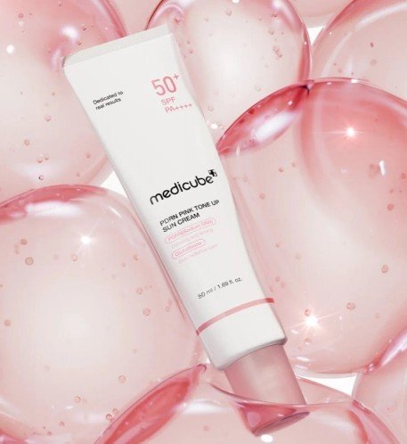 Medicube Pdrn Pink Tone Up Sun Cream SPF50+ Тониращ слънцезащитен крем