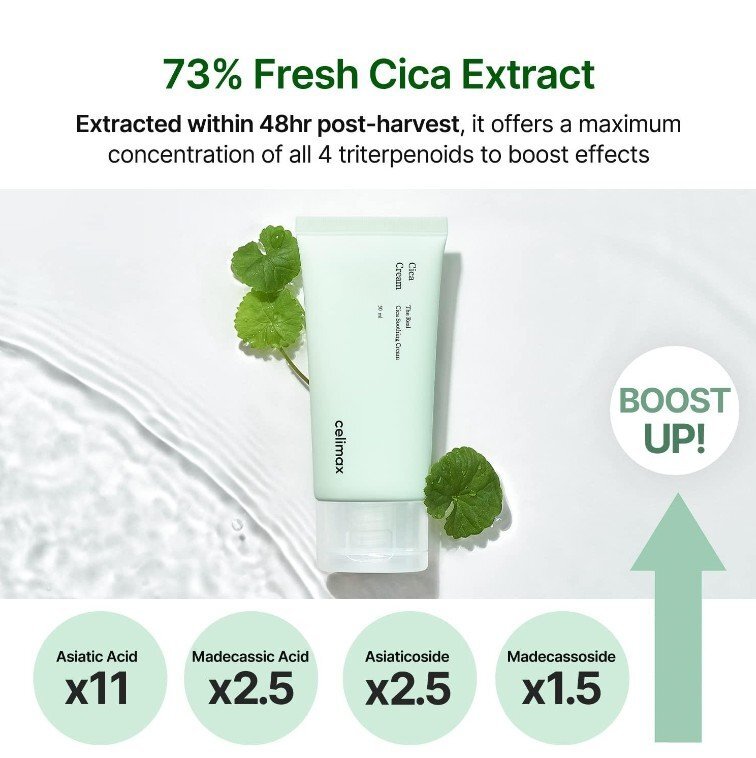 Celimax The Real Cica Soothing Cream Успокояващ гел крем