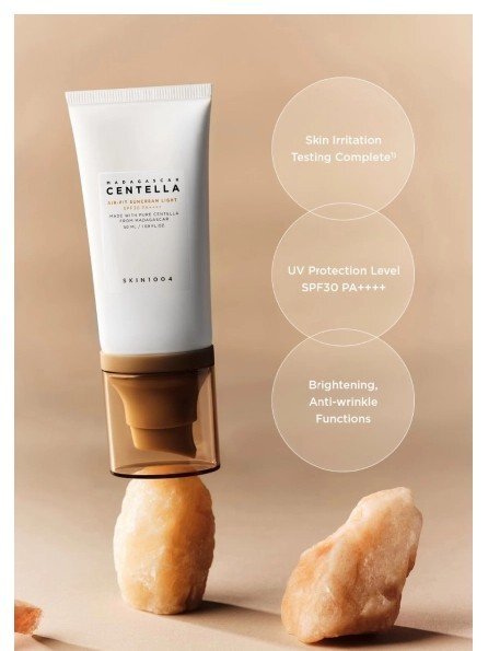 Skin1004 Madagascar Centella Air-fit Suncream Light SPF30 Лек слънцезащитен крем за лице