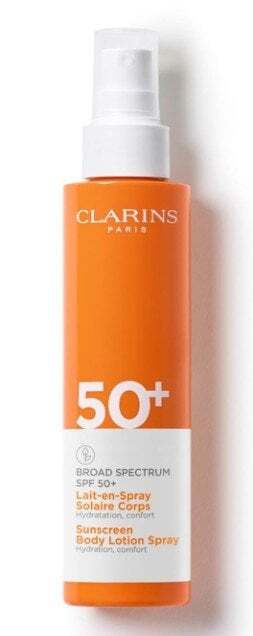 Clarins Sun Care Lotion Spray SPF 50 Слънцезащитен лосион-спрей за тяло без опаковка