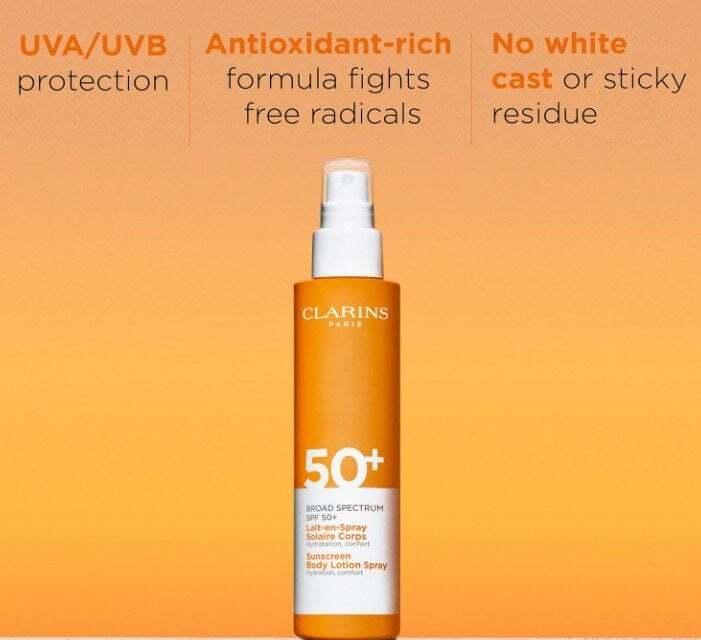 Clarins Sun Care Lotion Spray SPF 50 Слънцезащитен лосион-спрей за тяло без опаковка