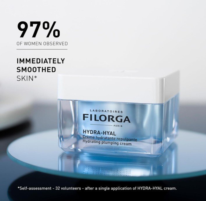 Filorga Hydra Hyal Hydrating Plumping Cream Интензивен хидратиращ крем за лице с изглаждащ ефект