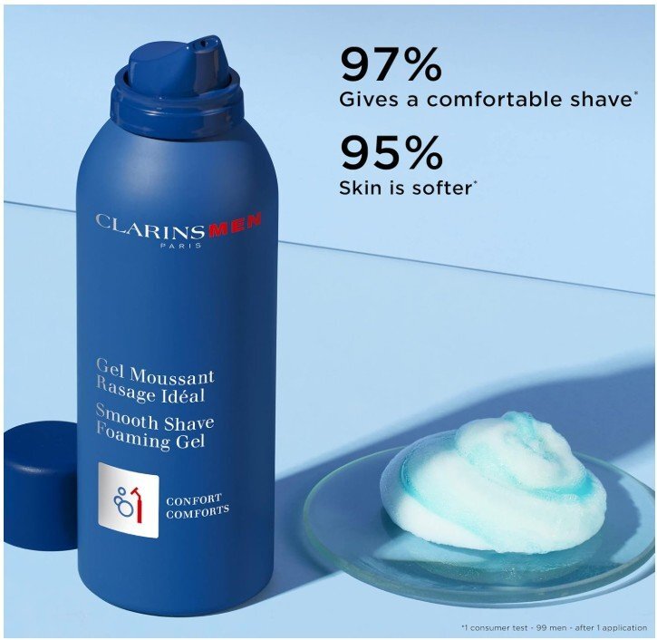 Clarins Men Smooth Shave Foaming Gel Гел за бръснене