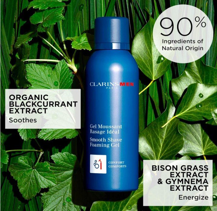 Clarins Men Smooth Shave Foaming Gel Гел за бръснене