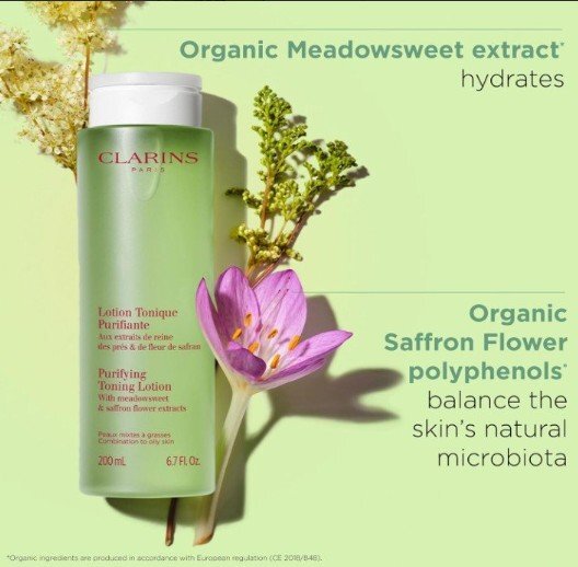 Clarins Purifying Toning Lotion Почистващ тоник за мазна кожа без опаковка