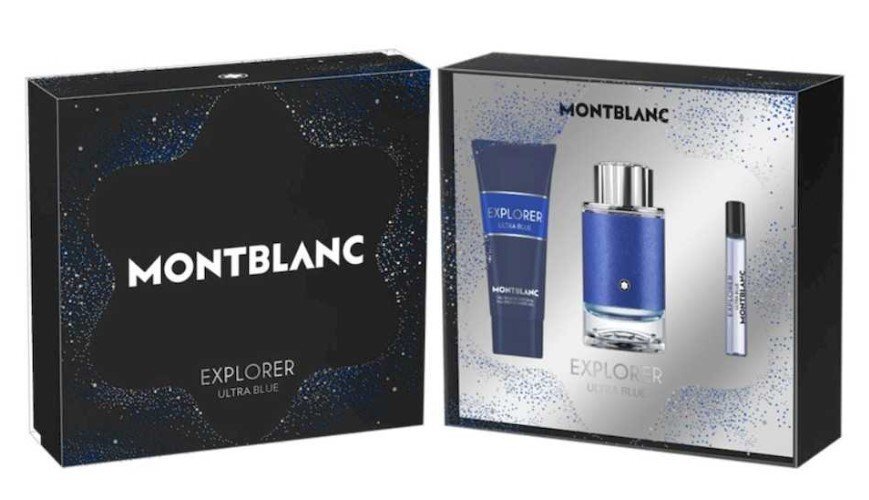 Mont Blanc Explorer Ultra Blue Подаръчен комплект за мъже