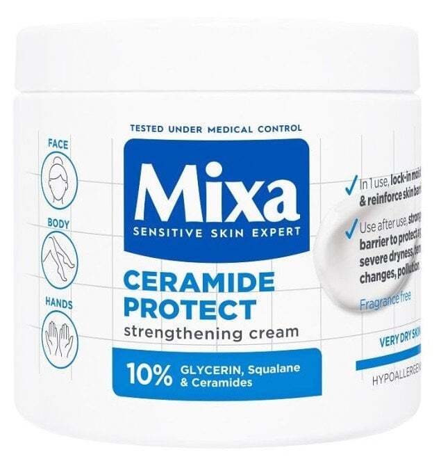 Mixa Ceramide Protect многофункционален крем за укрепване на защитната бариера за много суха кожа