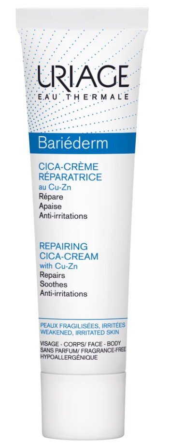Uriage Bariederm Cica Repairing Cream With D-Panthenol And Copper-Zinc Възстановяващ крем за лице