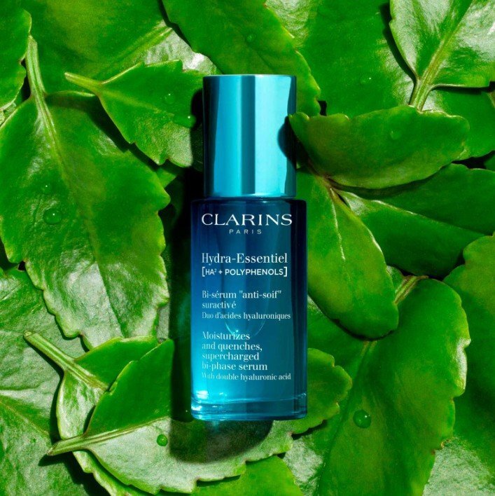 Clarins Hydra-Essentiel [HA²+ Polyphenols] Bi-Phase Serum Двуфазен серум за лице