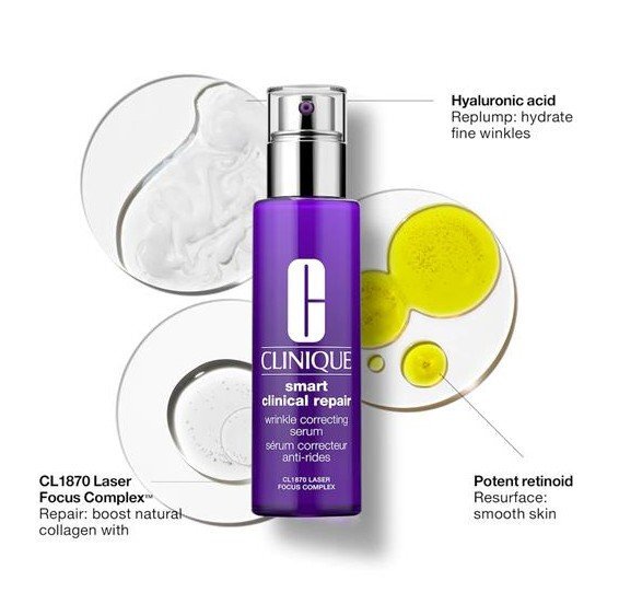 Clinique Smart Clinical Repair Wrinkle Correcting Serum Серум за лице против бръчки