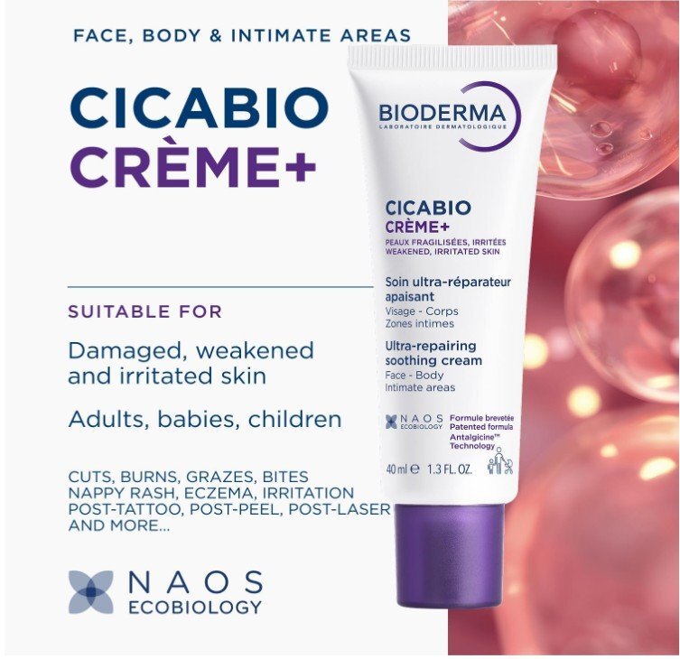 Bioderma Cicabio Soothing Repair Cream Възстановяващ крем за раздразнена кожа