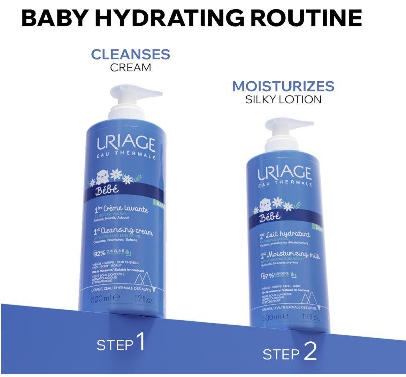 Uriage Baby 1st Cleansing Cream Измивен крем за бебета за лице, тяло и скалп