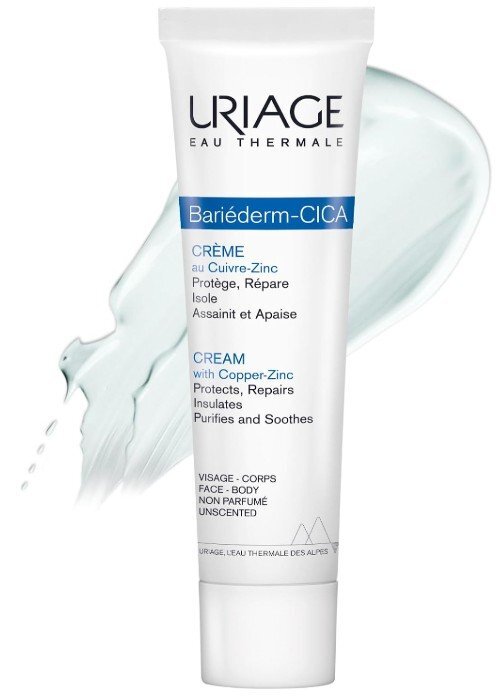 Uriage Bariederm Cica Repairing Cream With D-Panthenol And Copper-Zinc Възстановяващ крем за лице