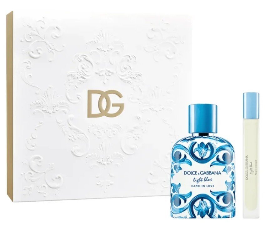 Dolce & Gabbana Light Blue Capri In Love Pour Homme Подаръчен комплект за мъже