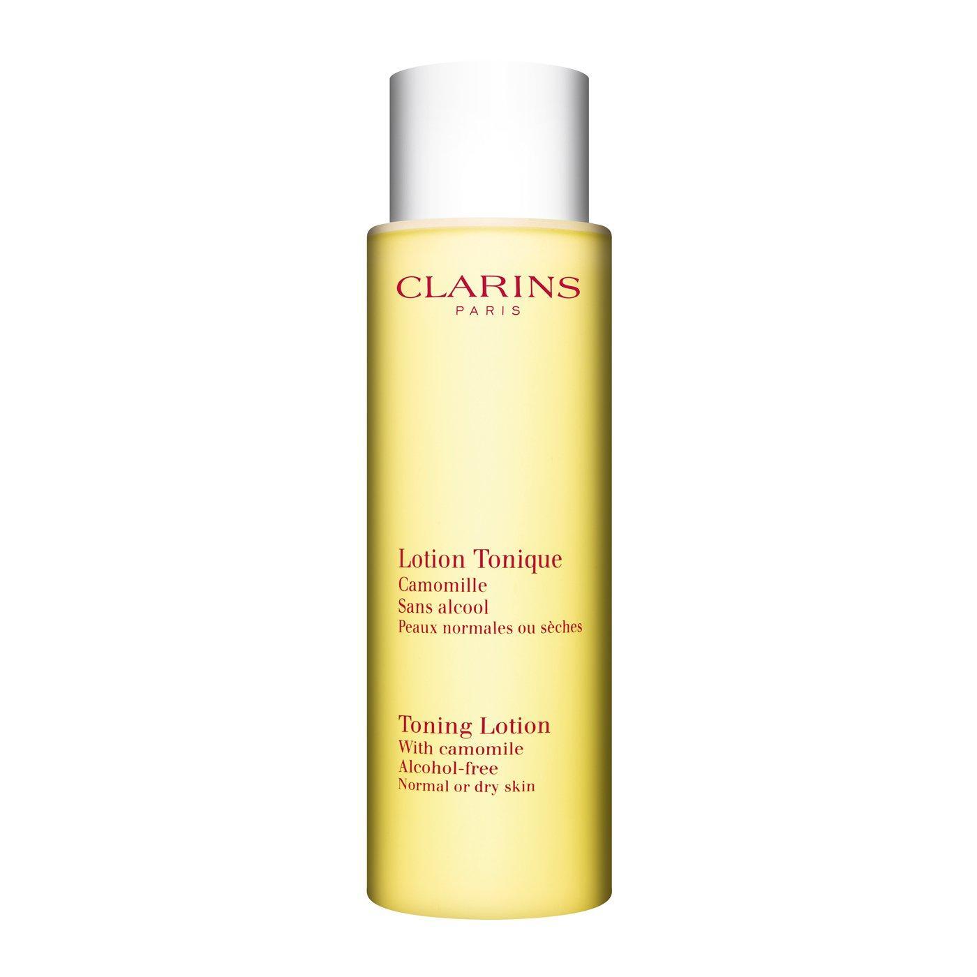 Clarins Toning Lotion With Camomile Тонизиращ лосион за лице с лайка за суха кожа без опаковка