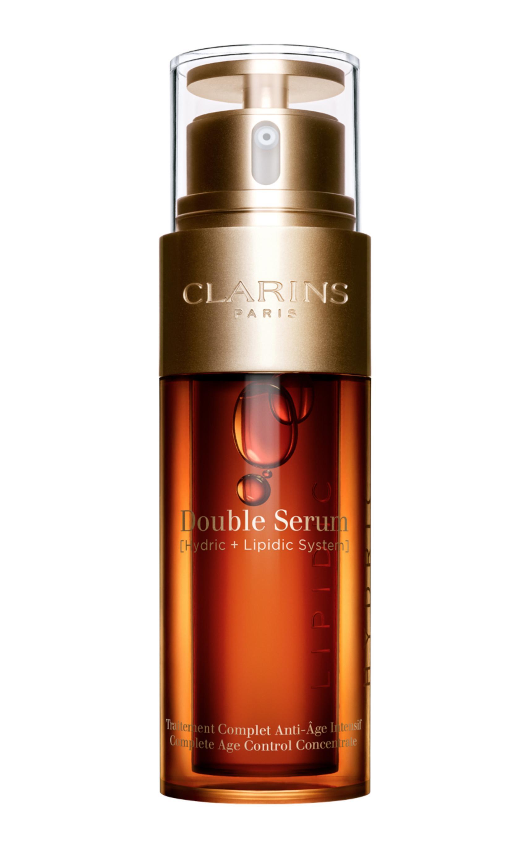 Clarins Double Serum Complete Age Control Concentrate Двоен серум за лице без опаковка Clarins Double Serum Complete Age Control Concentrate Двоен серум за лице без опаковка