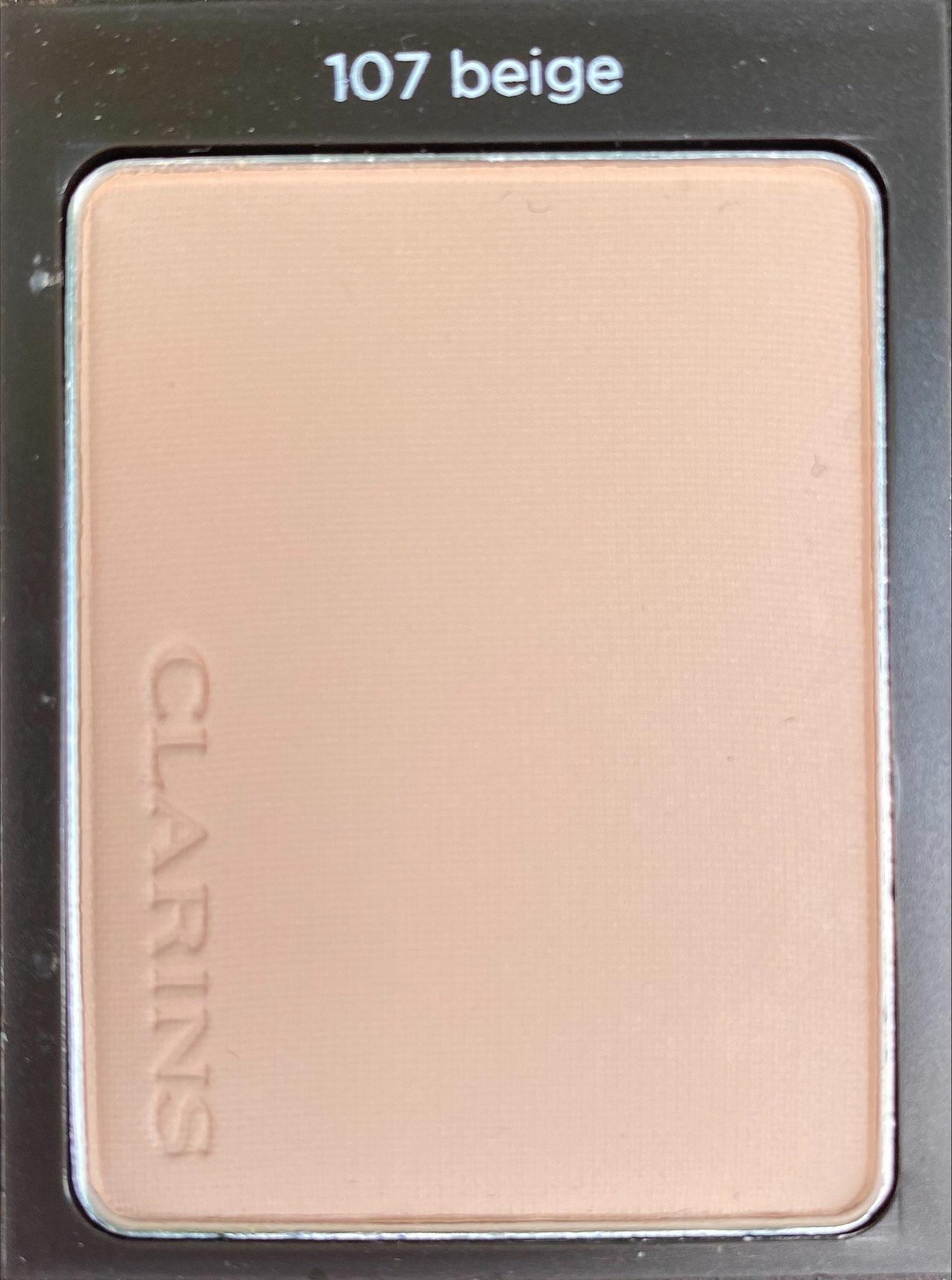 Clarins Everlasting Compact Long-Wearing & Comfort Foundation 107 Beige Компактен фон дьо тен без опаковка