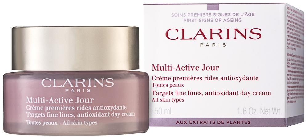 Clarins Multi Active Jour Antioxidant Day Cream Дневен крем с за фини линии за лице за всеки тип кожа