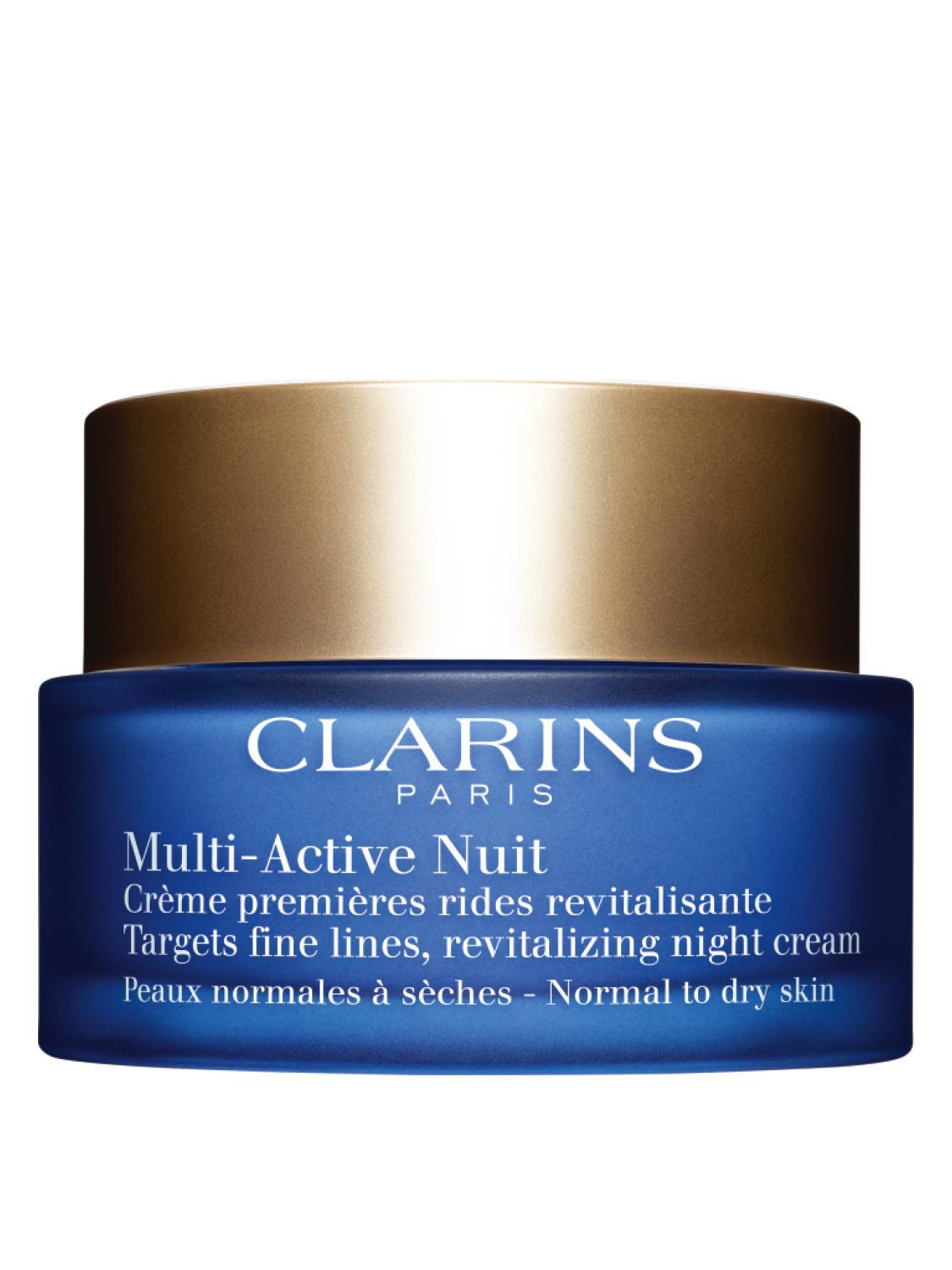 Clarins Multi-Active Nuit Нощен възстановяващ крем за фини сухи линии за нормална към суха кожа без опаковка