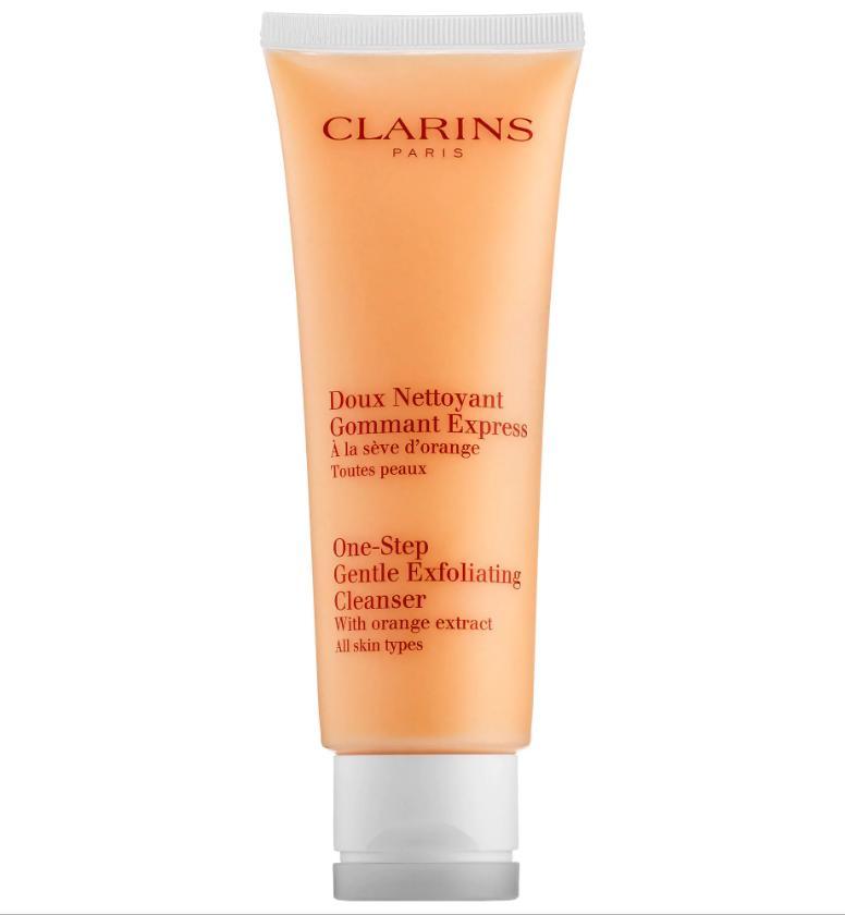 Clarins One-Step Gentle Exfoliating Cleanser Нежен почистващ ексфолиант за лице с екстракт от портокал без опаковка