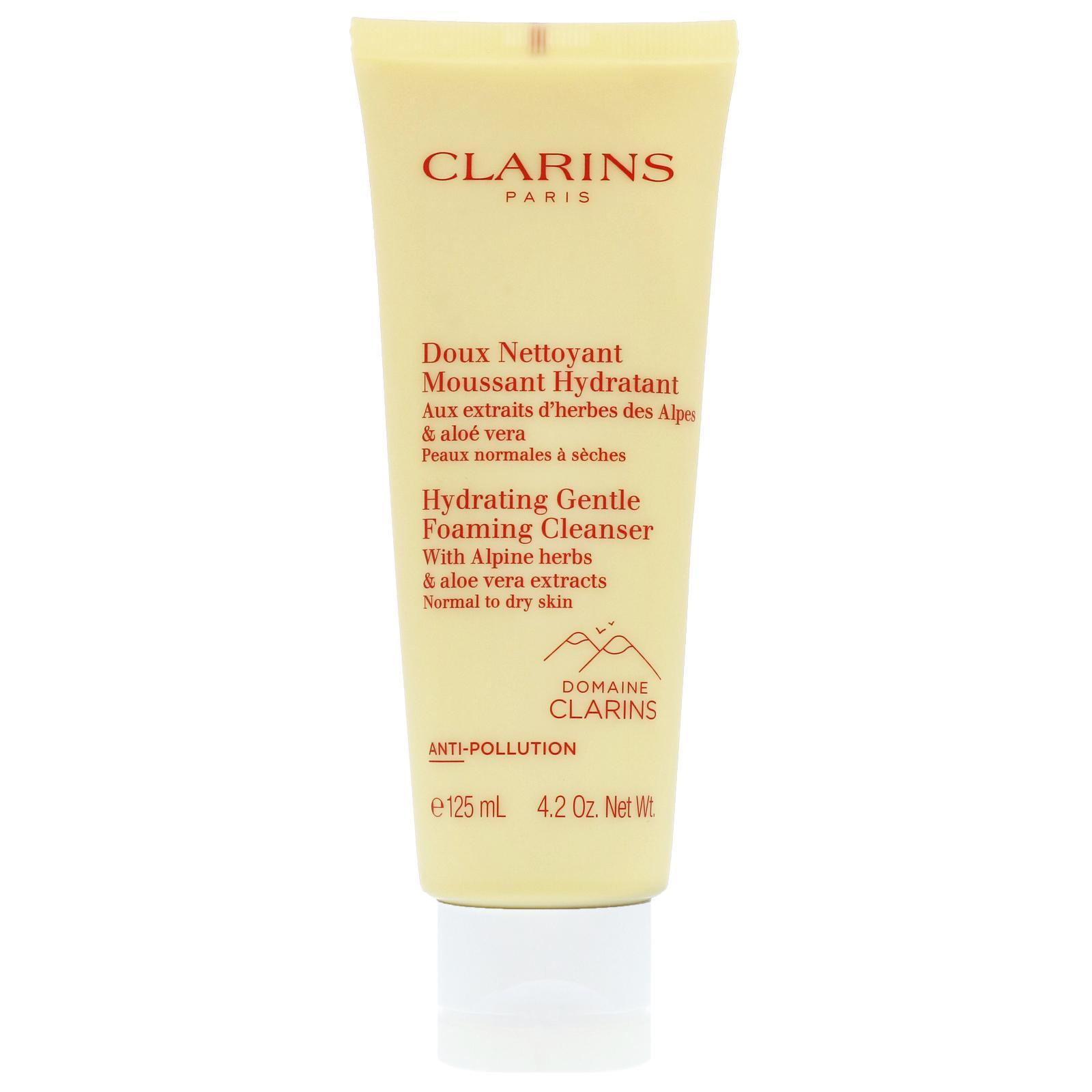 Clarins Purifying Gentle Foaming Cleanser With Alpine Herbs & Aloe Vera Extracts Почистваща пяна за нормална към суха кожа без опаковка