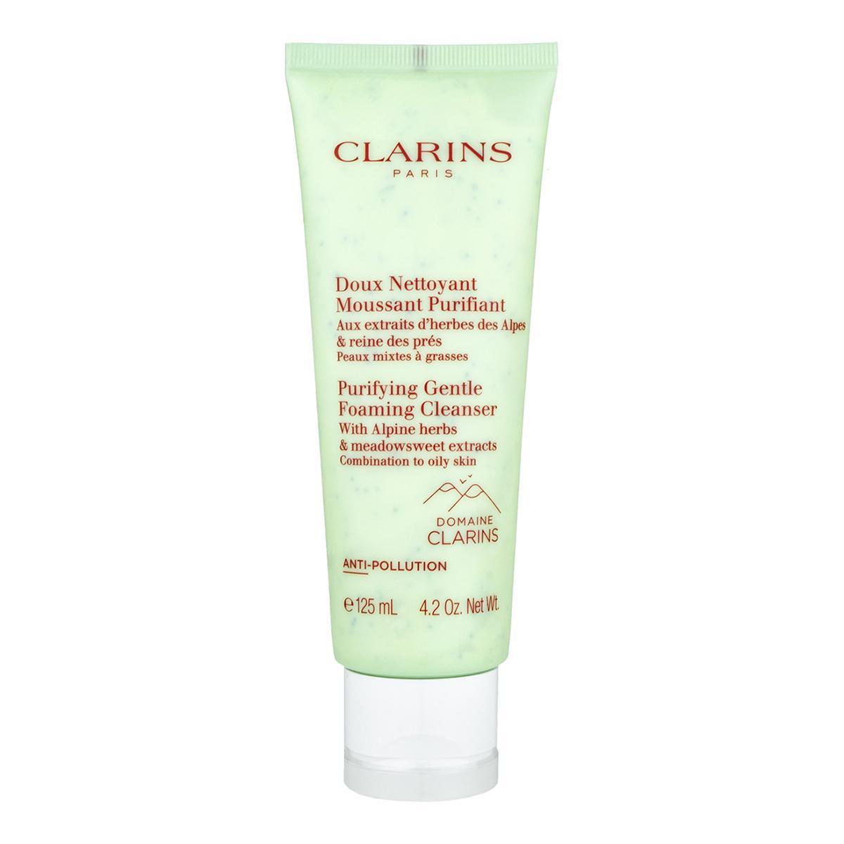 Clarins Purifying Gentle Foaming Cleanser With Alpine Herbs & Meadowsweet Extracts Почистващ ексфолиант за комбинирна към мазна кожа без опаковка