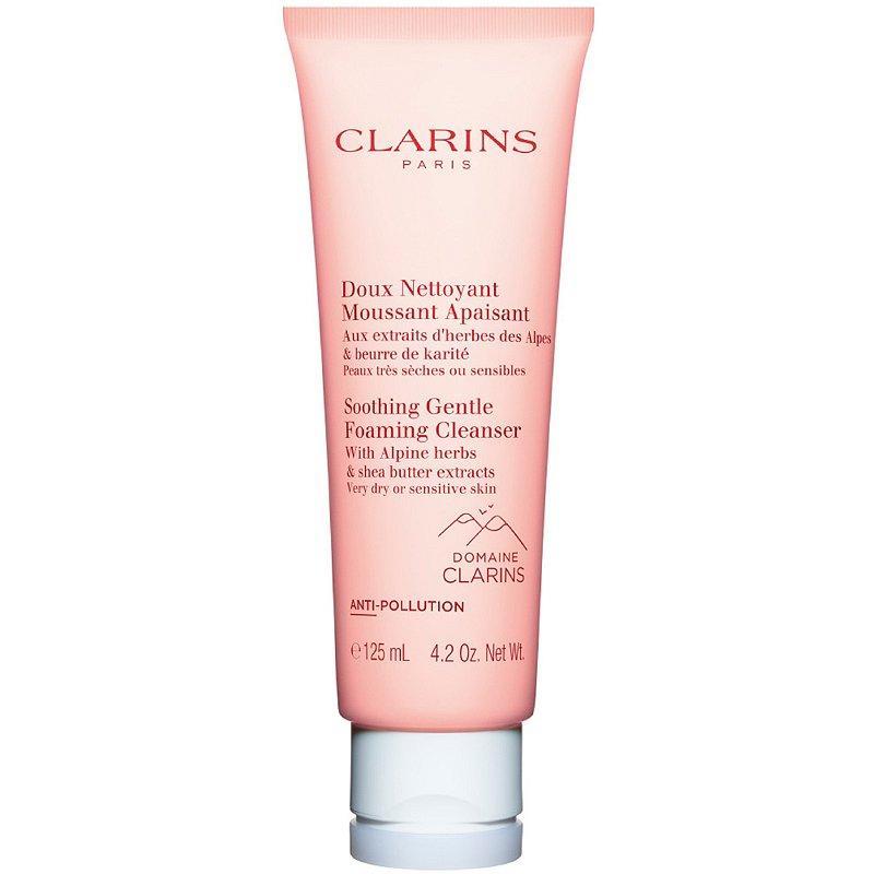 Clarins Soothing Gentle Foaming Cleanser With Alpine Herbs & Shea Butter Extracts Почистваща пяна за много суха и чувствителна кожа без опаковка