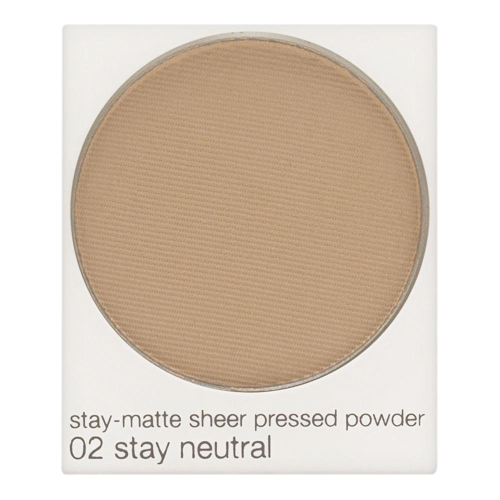 Clinique Stay-Matte Sheer Pressed Powder 02 Stay Neutral Матираща пудра за лице без опаковка