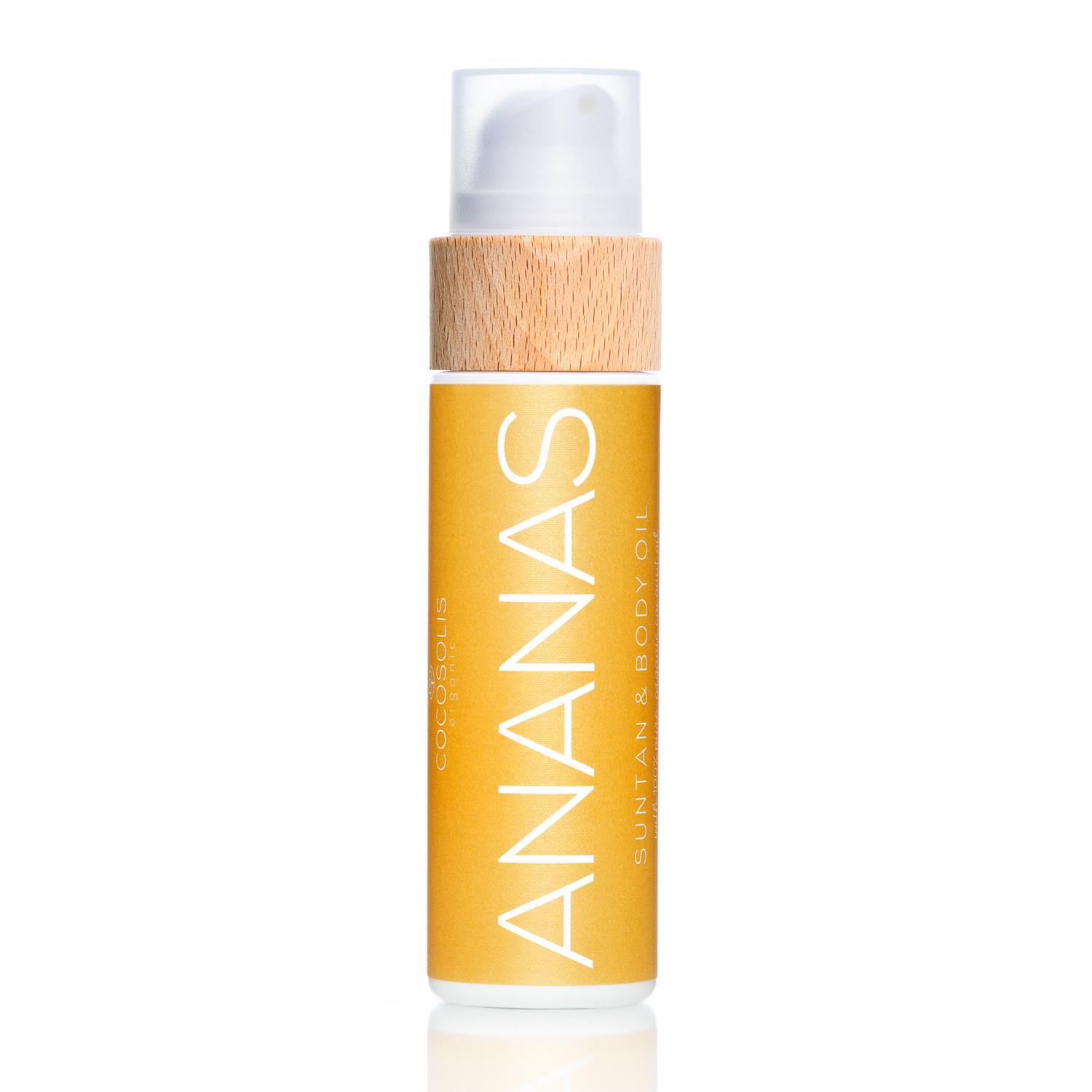 Cocosolis Ananas Suntan & Body Oil Био масло за бърз, наситен тен, хидратирана и сияйна кожа
