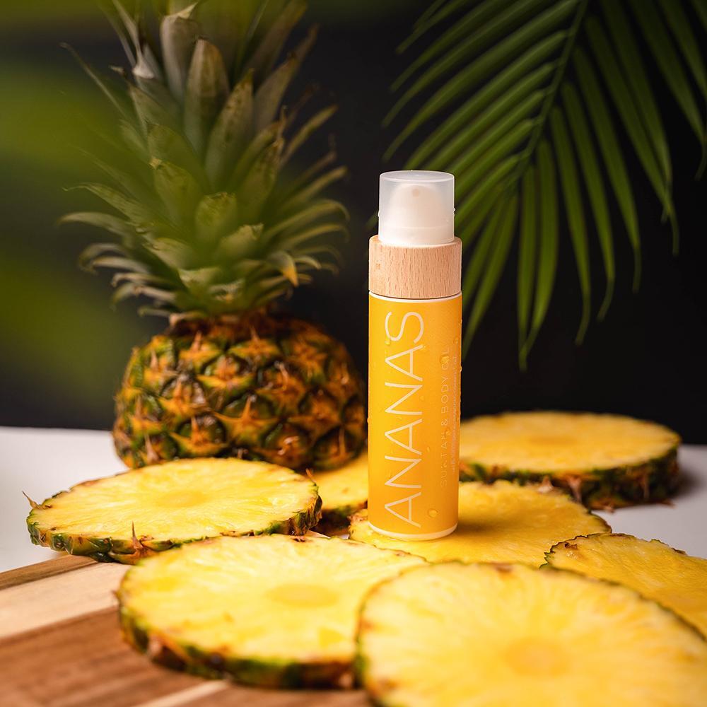 Cocosolis Ananas Suntan & Body Oil Био масло за бърз, наситен тен, хидратирана и сияйна кожа