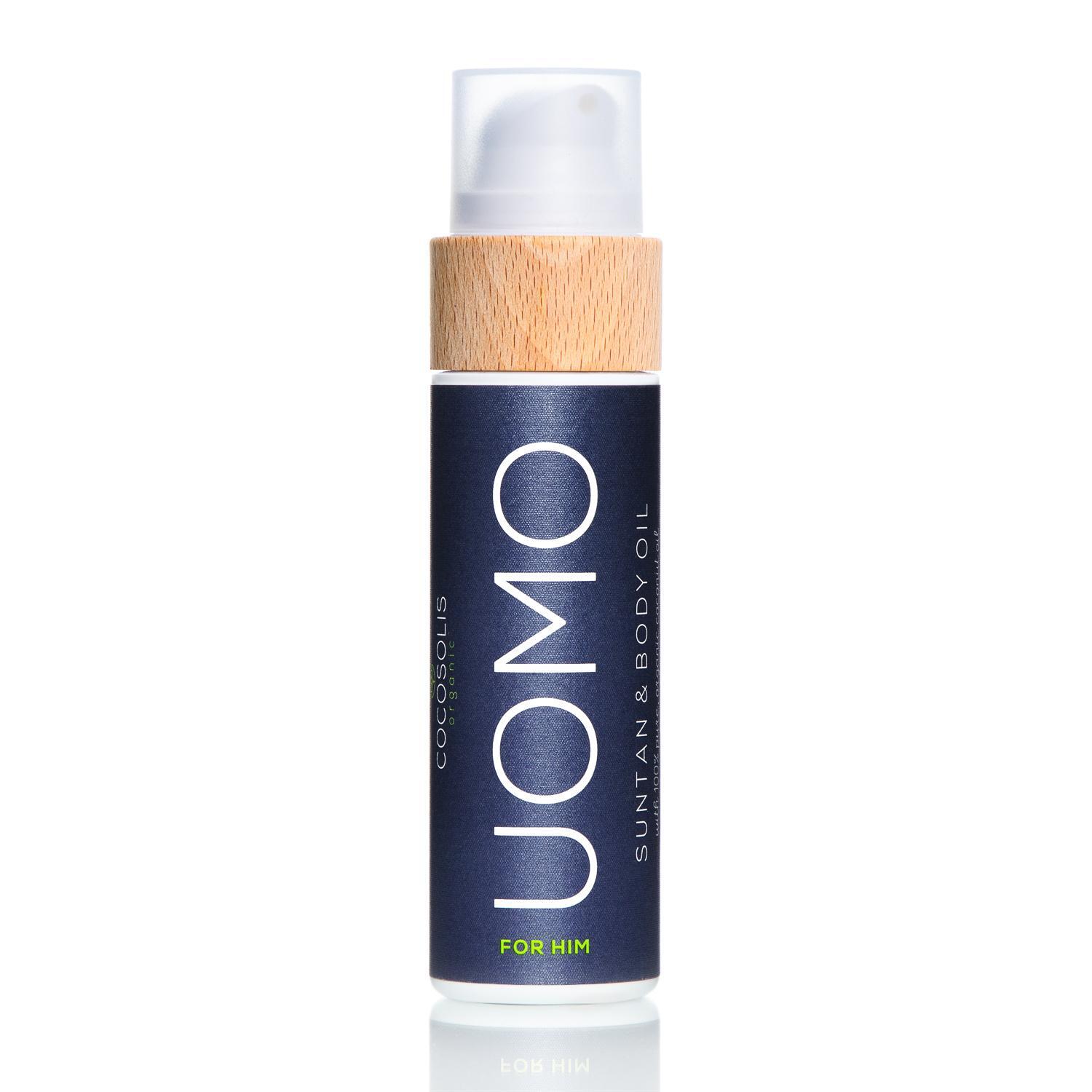 Cocosolis Uomo Suntan & Body Oil Био масло за бърз, наситен тен, хидратирана и подхранена кожа