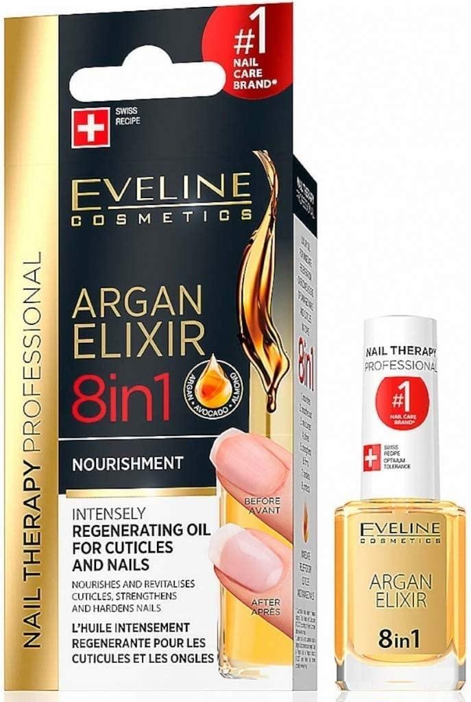 Eveline Argan Elixir 8 in 1 Балсам за кожички и нокти