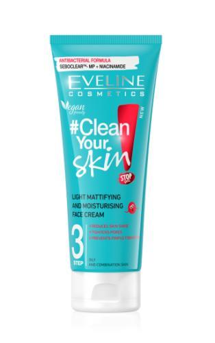 Eveline Clean Your Skin Лек матиращ и овлажняващ крем за лице