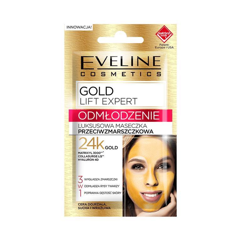 Eveline Gold Lift Expert Anti-Wrinkle Face Mask Маска за лице против бръчки със злато
