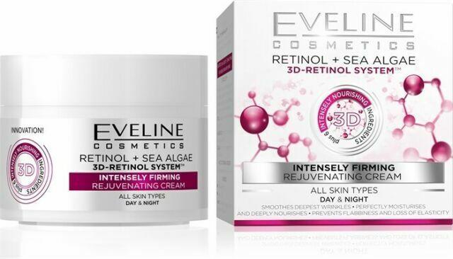 Eveline Retinol + Sea Algae Intensely Firming Cream Интензивно стягащ и подмладяващ дневен и нощен крем за всеки тип кожа