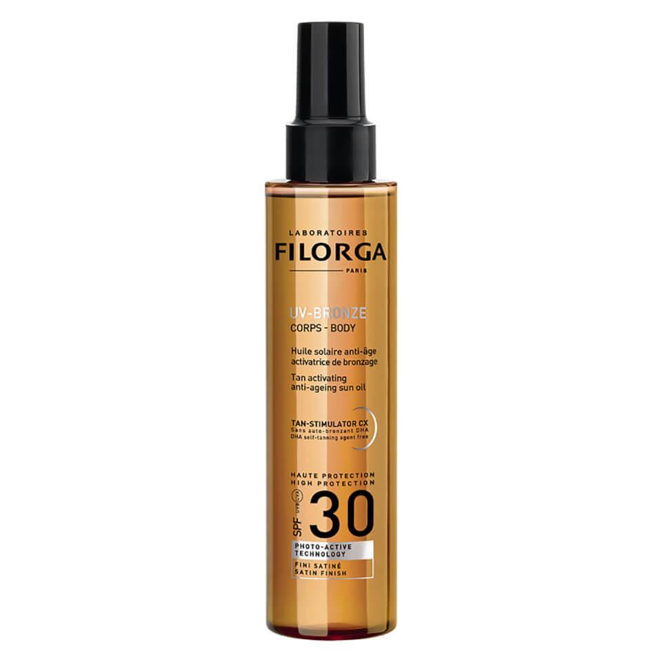 Filorga UV Bronze Body Anti Ageing Sun Oil SPF 30 Слънцезащитно сухо олио за тяло с подмладяващ ефект