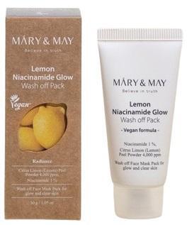 Mary & May Lemon Niacinamide Glow Wash Off Pack Озаряваща глинена маска за лице с лимон и ниацинамид