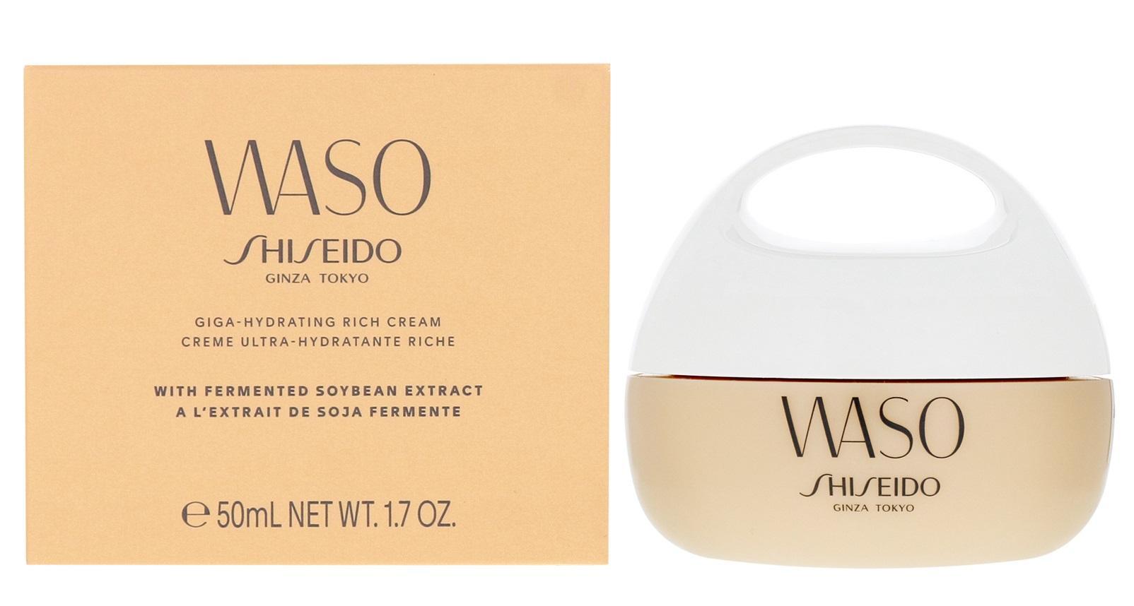Shiseido Waso Giga Hydrating Rich Cream Богат хидратиращ дневен крем за равномерен и сияен тен на кожата