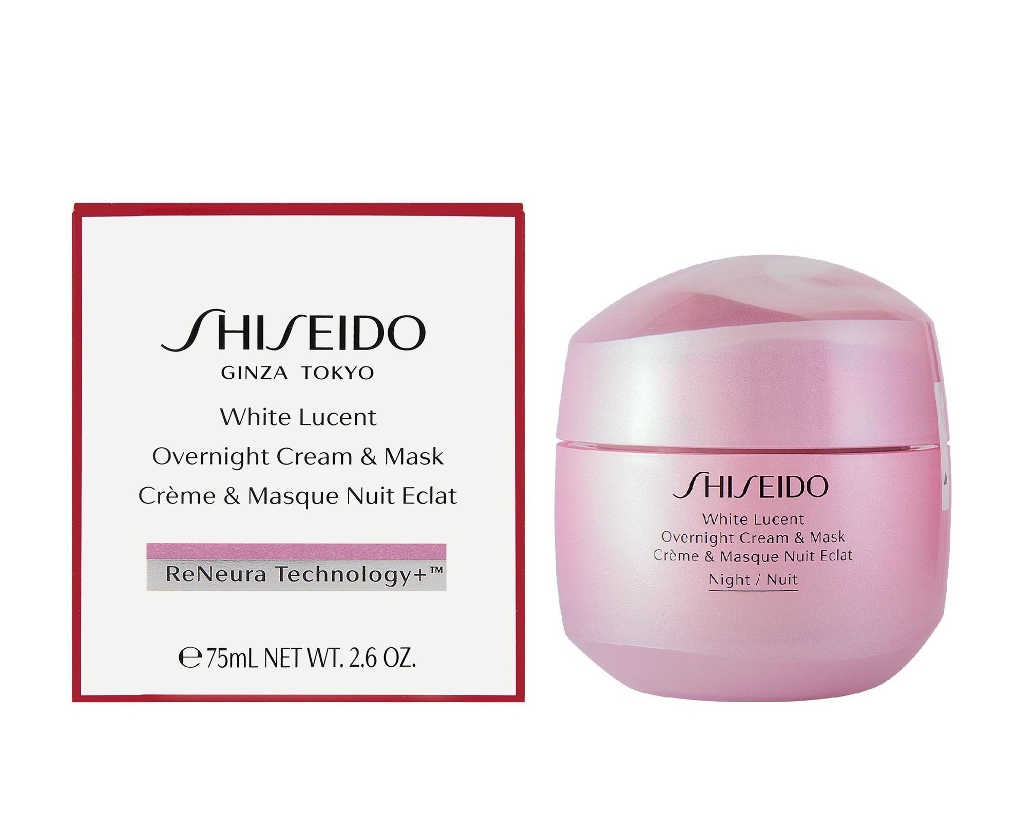 Shiseido White Lucent Overnight Cream & Mask Нощен хидратиращ крем и маска за жени