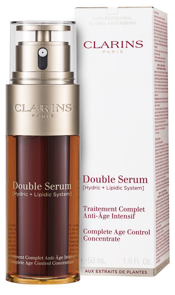 Clarins Double Serum Complete Age Control Concentrate Двуфазен серум против стареене на кожата